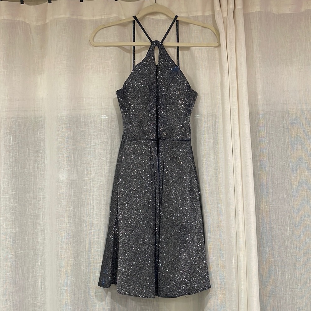 SPARKLY skater formal dress 🤍